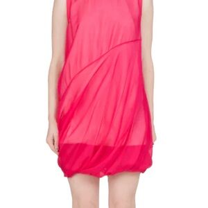 Helmut Lang bubble dress fucsia sleeveless Dress NWT